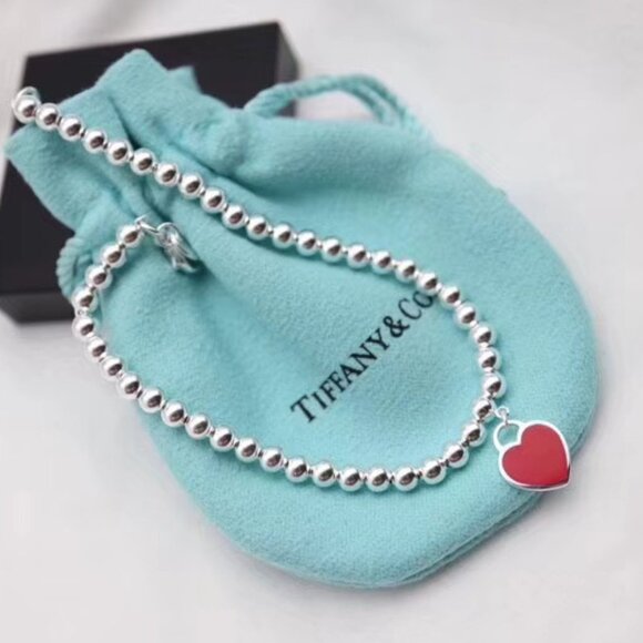 Tiffany & Co. Jewelry - 🎄✨New Tiffany & Co. Red Heart Bracelet With Box